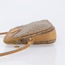 GUCCI Micro GG Shoulder Bag PVC Beige Gold Tone 007 123 0428 Auth 207770-5
