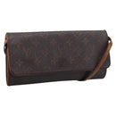 LOUIS VUITTON Monogram Pochette Twin GM Shoulder Bag M51852 LV Auth 207771-1