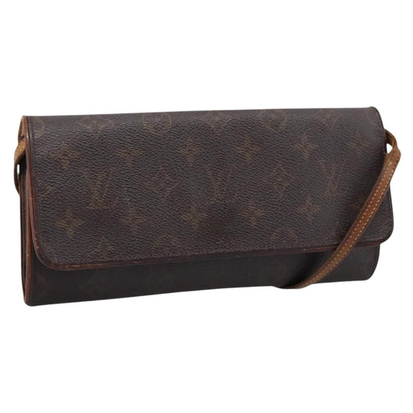 LOUIS VUITTON Monogram Pochette Twin GM Shoulder Bag M51852 LV Auth 207771