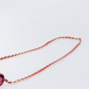 PRADA Chain Shoulder Bag Nylon Pink Gold Tone Auth 207772A-14