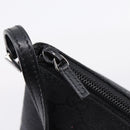 GUCCI GG Canvas Accessory Pouch Black Silver 07198 Auth 207773A-14