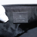 GUCCI GG Canvas Accessory Pouch Black Silver 07198 Auth 207773A-16