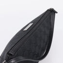 GUCCI GG Canvas Accessory Pouch Black Silver 07198 Auth 207773A-6