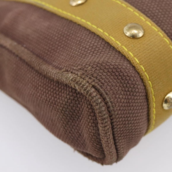 LOUIS VUITTON Antigua Cabas PM Hand Bag Canvas Brown M40089 LV Auth 207775