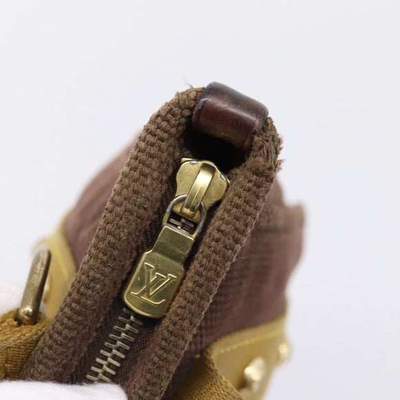 LOUIS VUITTON Antigua Cabas PM Hand Bag Canvas Brown M40089 LV Auth 207775