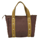 LOUIS VUITTON Antigua Cabas PM Hand Bag Canvas Brown M40089 LV Auth 207775-3