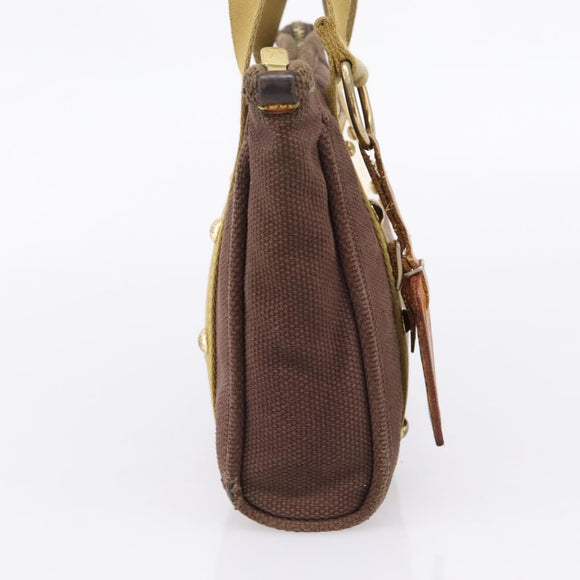 LOUIS VUITTON Antigua Cabas PM Hand Bag Canvas Brown M40089 LV Auth 207775
