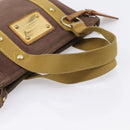 LOUIS VUITTON Antigua Cabas PM Hand Bag Canvas Brown M40089 LV Auth 207775-7