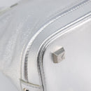 LOUIS VUITTON Suhari Lockit PM Hand Bag Silver M95541 LV Auth 207778V-16