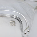 LOUIS VUITTON Suhari Lockit PM Hand Bag Silver M95541 LV Auth 207778V-17