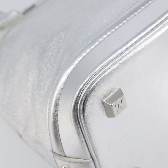 LOUIS VUITTON Suhari Lockit PM Hand Bag Silver M95541 LV Auth 207778V