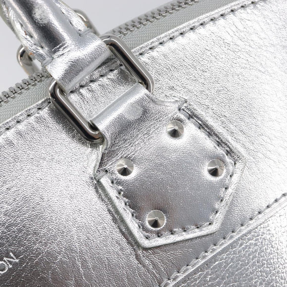 LOUIS VUITTON Suhari Lockit PM Hand Bag Silver M95541 LV Auth 207778V