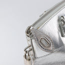LOUIS VUITTON Suhari Lockit PM Hand Bag Silver M95541 LV Auth 207778V-23