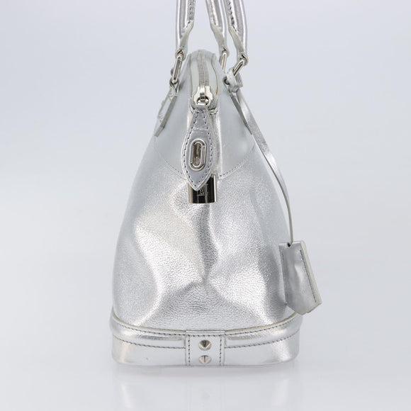 LOUIS VUITTON Suhari Lockit PM Hand Bag Silver M95541 LV Auth 207778V