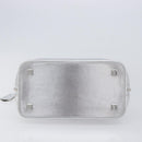 LOUIS VUITTON Suhari Lockit PM Hand Bag Silver M95541 LV Auth 207778V-5