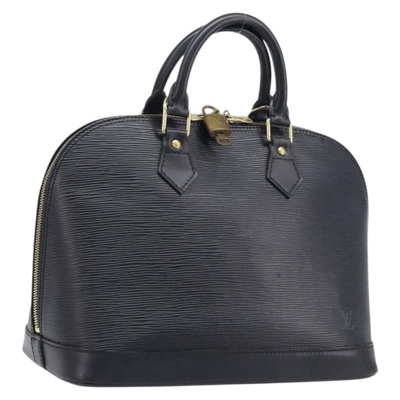 LOUIS VUITTON Epi Alma Hand Bag Noir Black M52142 LV Auth 207780V