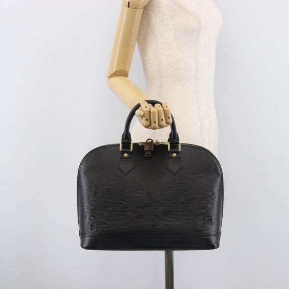 LOUIS VUITTON Epi Alma Hand Bag Noir Black M52142 LV Auth 207780V