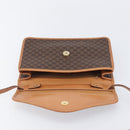 CELINE Macadam Shoulder Bag PVC Brown Gold Tone Auth 207782-17