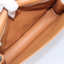 CELINE Macadam Shoulder Bag PVC Brown Gold Tone Auth 207782-19