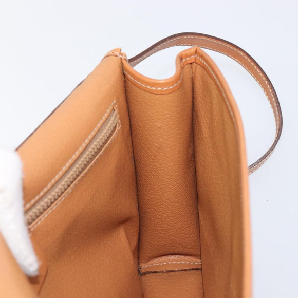 CELINE Macadam Shoulder Bag PVC Brown Gold Tone Auth 207782