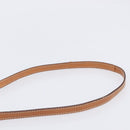 CELINE Macadam Shoulder Bag PVC Brown Gold Tone Auth 207782-9