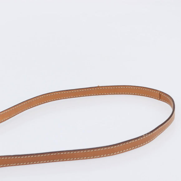 CELINE Macadam Shoulder Bag PVC Brown Gold Tone Auth 207782