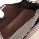 Burberrys Nova Check Boston Bag Canvas Beige Gold Tone Auth 207785-24