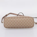 GUCCI GG Supreme Hand Bag PVC 2way Pink Gold Tone 353439 Auth 207789-14
