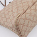 GUCCI GG Supreme Hand Bag PVC 2way Pink Gold Tone 353439 Auth 207789-16