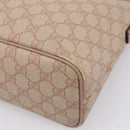 GUCCI GG Supreme Hand Bag PVC 2way Pink Gold Tone 353439 Auth 207789-17