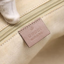 GUCCI GG Supreme Hand Bag PVC 2way Pink Gold Tone 353439 Auth 207789-22