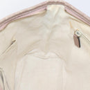 GUCCI GG Supreme Hand Bag PVC 2way Pink Gold Tone 353439 Auth 207789-24