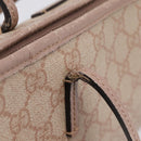 GUCCI GG Supreme Hand Bag PVC 2way Pink Gold Tone 353439 Auth 207789-7