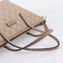 GUCCI GG Supreme Hand Bag PVC 2way Pink Gold Tone 353439 Auth 207789-9