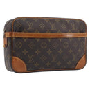 LOUIS VUITTON Monogram Compiegne 28 Clutch Bag M51845 LV Auth 207790-1