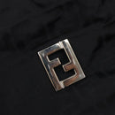 FENDI Zucca Canvas Tote Bag Black Silver Auth 207792-17