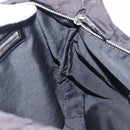 FENDI Zucca Canvas Tote Bag Black Silver Auth 207792-21
