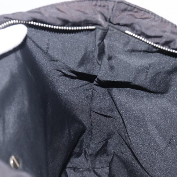 FENDI Zucca Canvas Tote Bag Black Silver Auth 207792