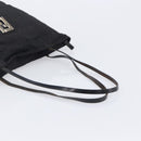 FENDI Zucca Canvas Tote Bag Black Silver Auth 207792-7