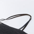 FENDI Zucca Canvas Tote Bag Black Silver Auth 207792-14