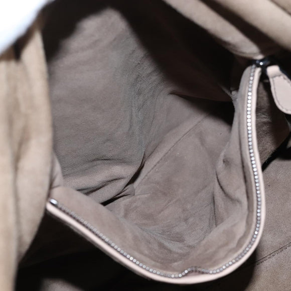 Bottega Veneta INTRECCIATO Tote Bag Leather Beige Auth 207793V