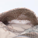Salvatore Ferragamo Gancini Tote Bag Nylon Beige Silver Auth 207794A-27