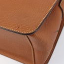 LOEWE Shoulder Bag Leather Brown Gold Tone Auth 207796A-13