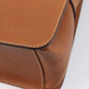 LOEWE Shoulder Bag Leather Brown Gold Tone Auth 207796A-15