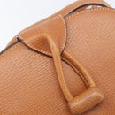 LOEWE Shoulder Bag Leather Brown Gold Tone Auth 207796A-20