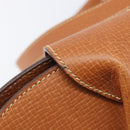 LOEWE Shoulder Bag Leather Brown Gold Tone Auth 207796A-21