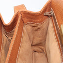LOEWE Shoulder Bag Leather Brown Gold Tone Auth 207796A-25