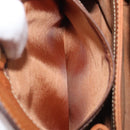 LOEWE Shoulder Bag Leather Brown Gold Tone Auth 207796A-27