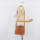 LOEWE Shoulder Bag Leather Brown Gold Tone Auth 207796A-31