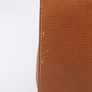 LOEWE Shoulder Bag Leather Brown Gold Tone Auth 207796A-4